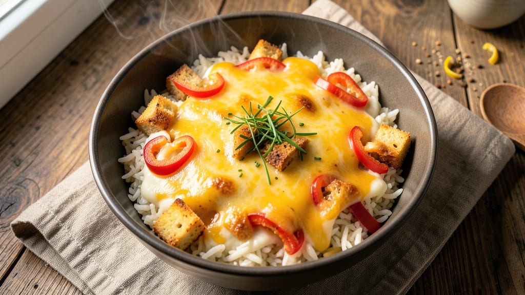 Cheesy Rice Crockpot Recipe: Crispy Top, Melty Cheese Magic
