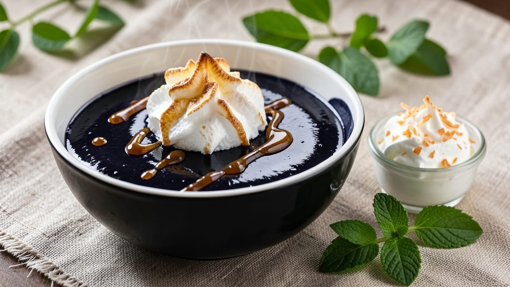 Black Rice Dessert Recipe: Deep Purple Velvet With Coconut Swirl