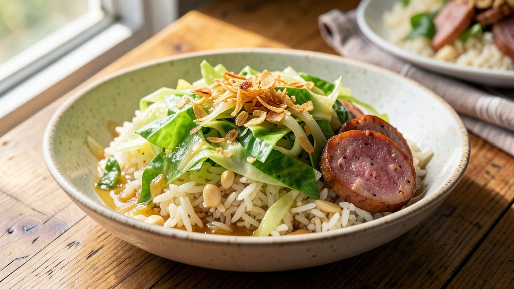 Cabbage, Rice, and Sausage Recipe: Savory One-Pan Harmony