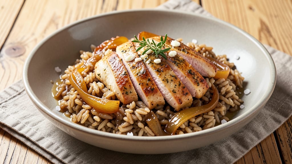 Brown Onion Rice Recipe: Caramelized Sweetness with Savory Chicken