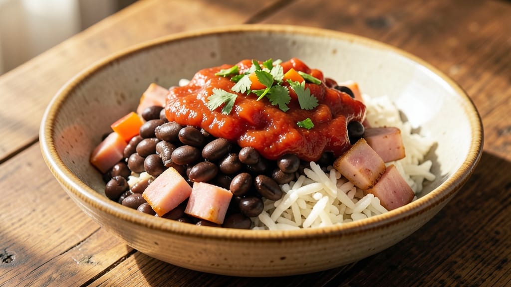 Black Beans, Ham, and Rice Recipe: Smoky One-Pot Meal in 20 Minutes