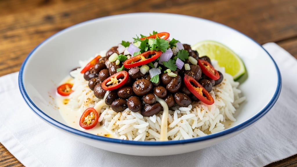 Caribbean Black Beans and Rice Recipe: Spiced One-Pot with Coconut-Lime Zing