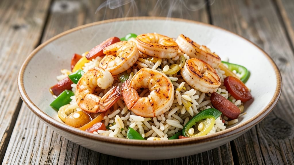 Cajun Seafood Fried Rice Recipe: Spicy Shrimp and Sausage in One-Pan Magic
