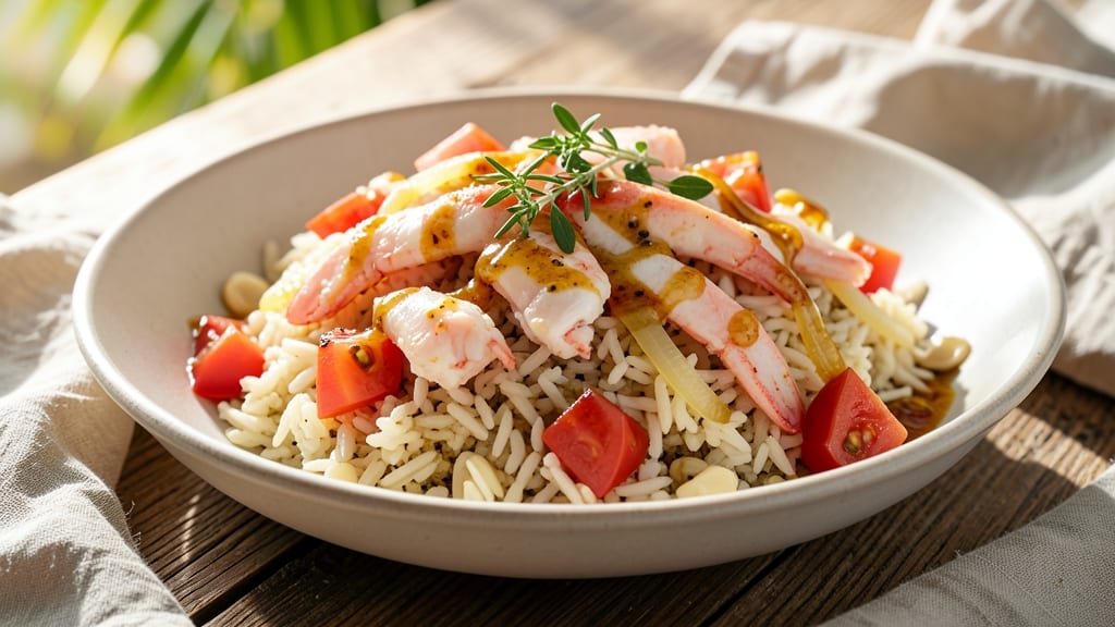 Caribbean Crab and Rice Recipe: Spiced Tomato Base with Zesty Lime Finish