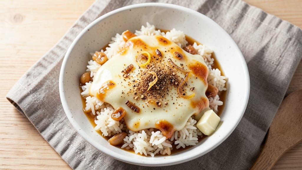 Cheesy Instant Rice Recipe: Melted Mozzarella Magic in 10 Minutes