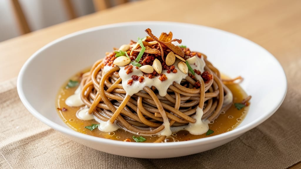 Brown Rice Spaghetti Recipe: Creamy Coconut Curry Fusion in One Pot