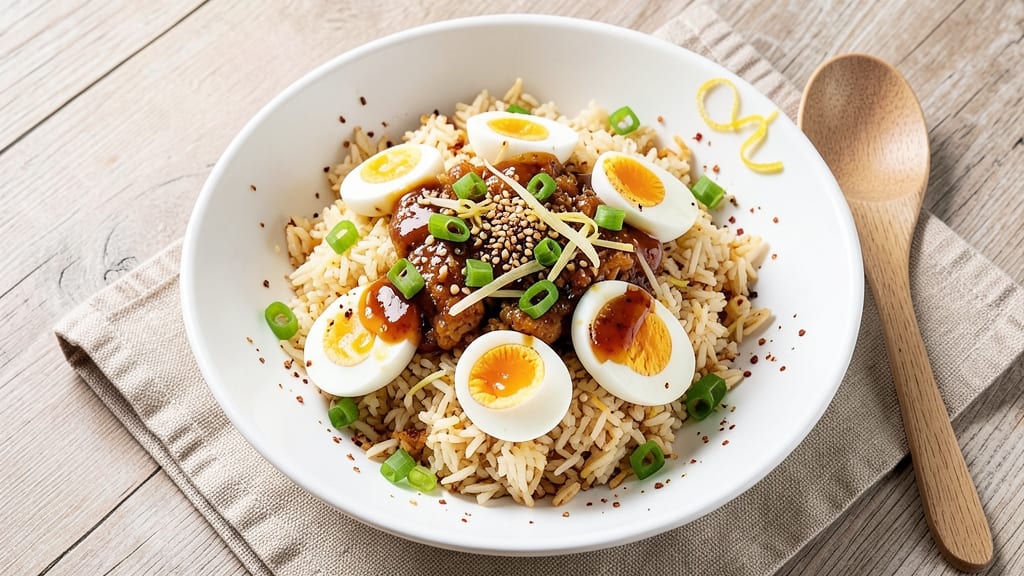 Boiled Egg Fried Rice Recipe: Crispy Rice and Silky Egg Bites