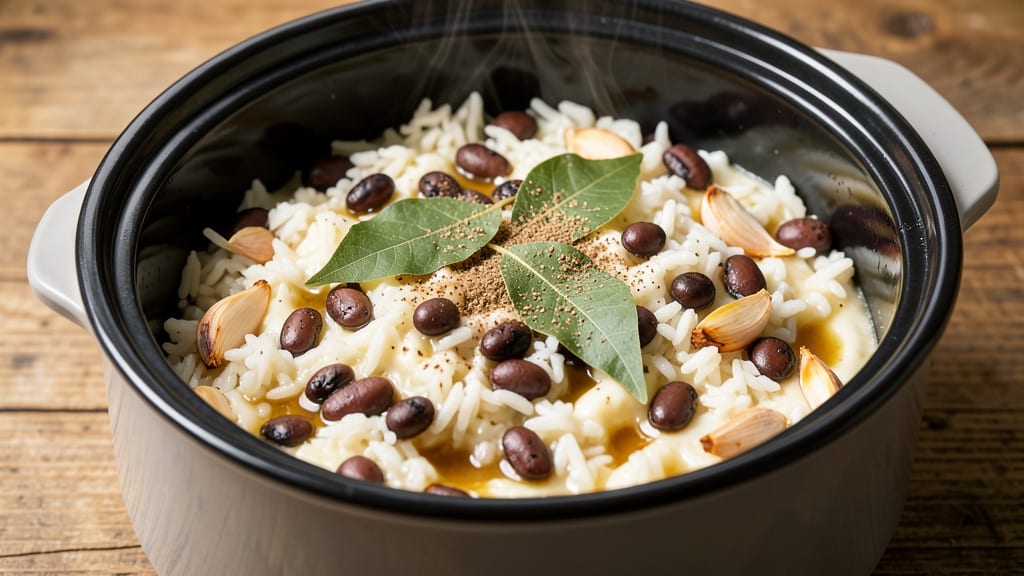 Black Beans and Rice in Rice Cooker Recipe: Hands-Off Lunch Ready in 30 Minutes