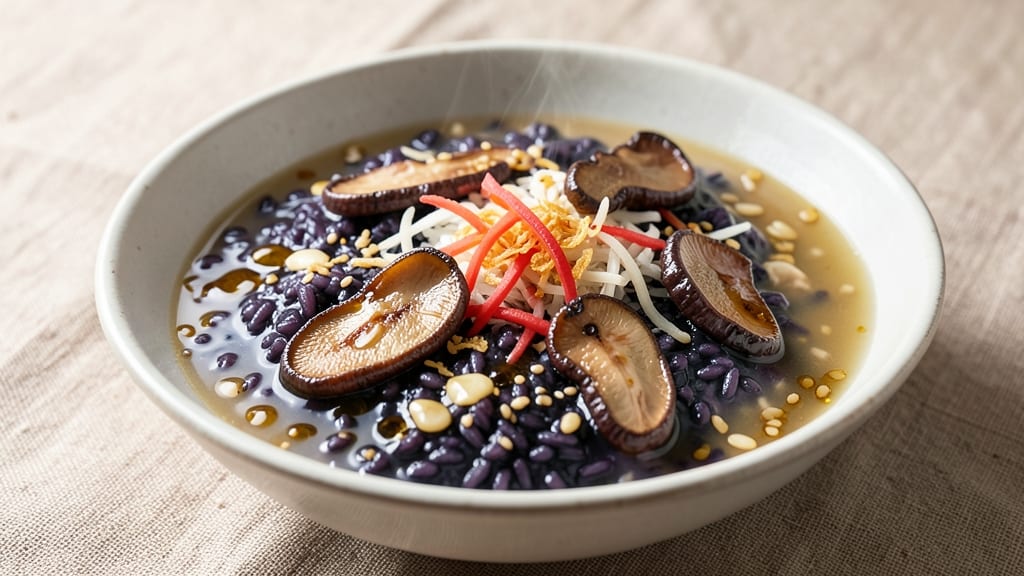 Black Rice Congee Recipe: Deep Purple Porridge With Earthy Nutty Depth