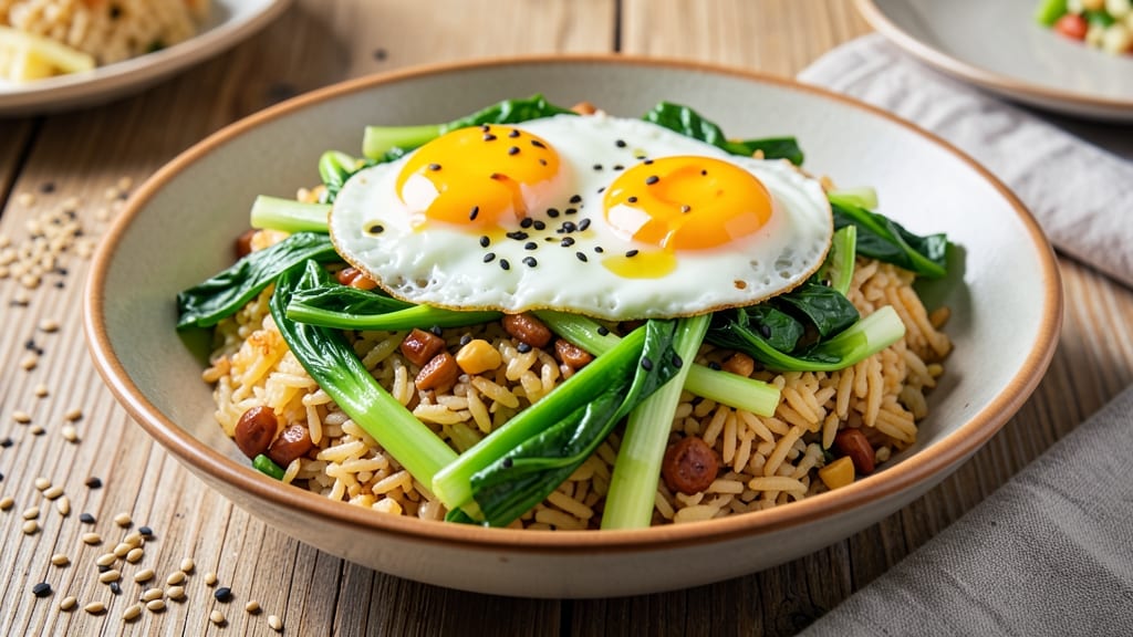 Bok Choy Fried Rice Recipe: Wok-Tossed Greens With Perfectly Separated Grains