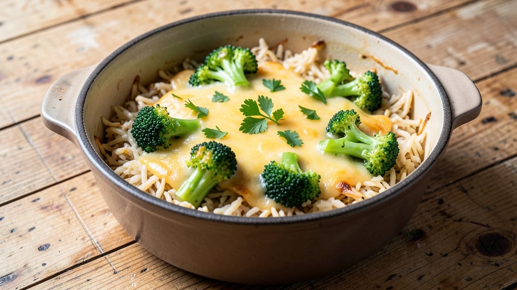 Broccoli Cheese and Rice Crockpot Recipe: Melty Cheese and Herbed Rice in One Pot