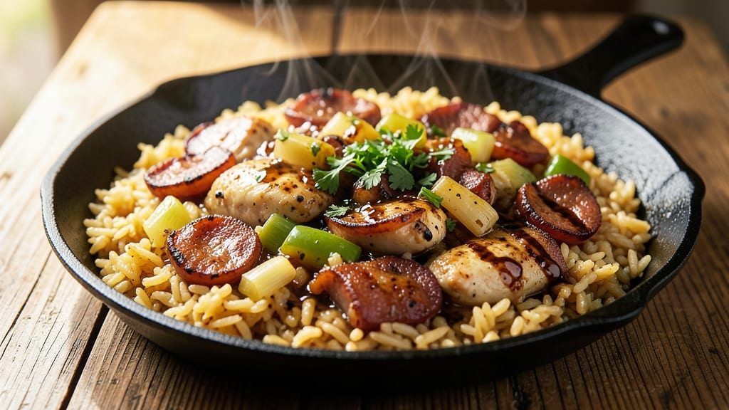 Carolina Gold Rice Jambalaya Recipe: Smoky Sausage and Holy Trinity Harmony