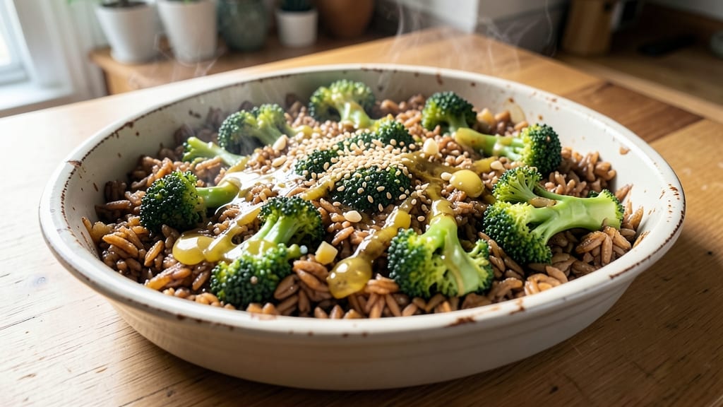 Broccoli and Brown Rice Casserole Recipe: Cheesy Crispy Top and Hearty Fillings
