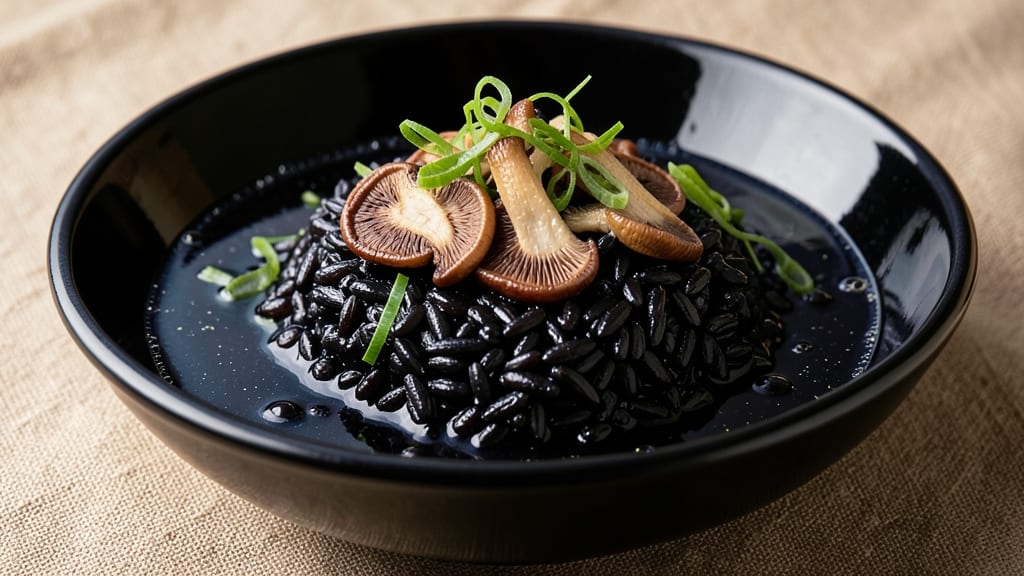 Black Rice With Squid Ink Recipe: Deep Purple Porridge With Umami Depth