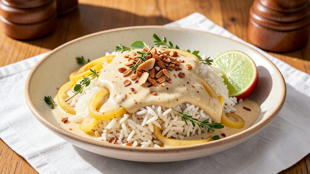 Chamorro Rice Recipe: Coconut-Lime Flavor With Toasted Coconut Crunch