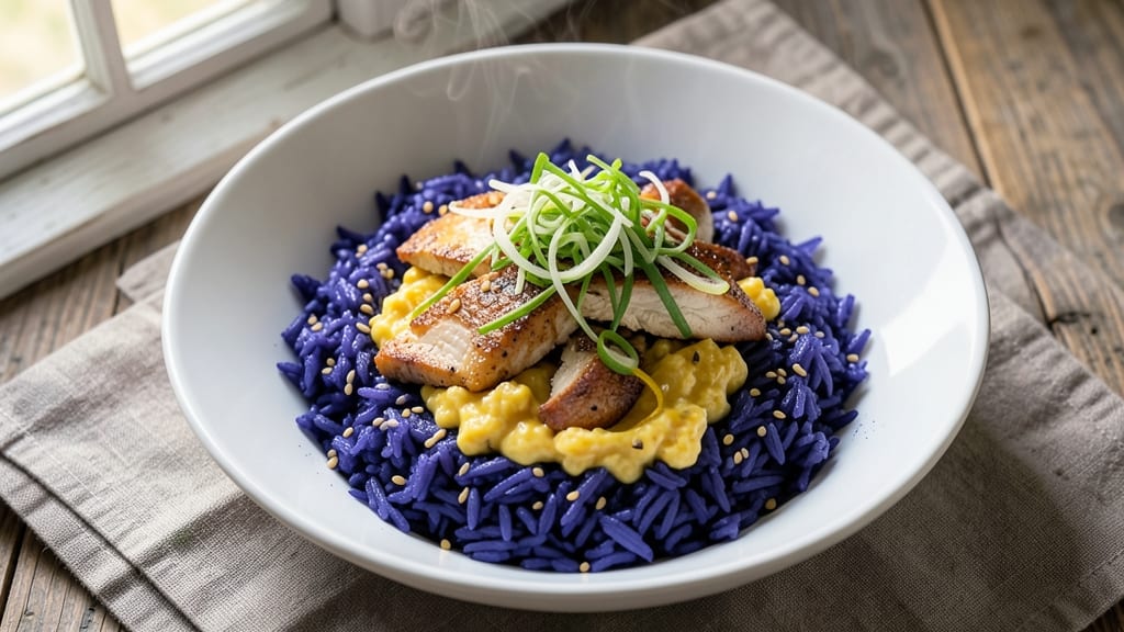 Blue Fried Rice Recipe: Vibrant One-Pan Meal With Eggy Richness