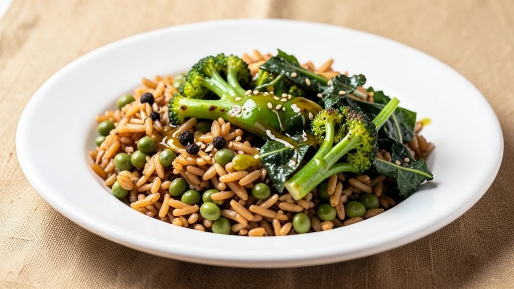 Brassica Lentils and Rice Recipe: Earthy Umami Bowl With Crispy-Topped Grains