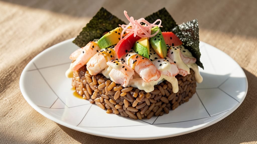 Brown Rice California Roll Recipe: Crispy Tempura Wraps With Creamy Crab Filling