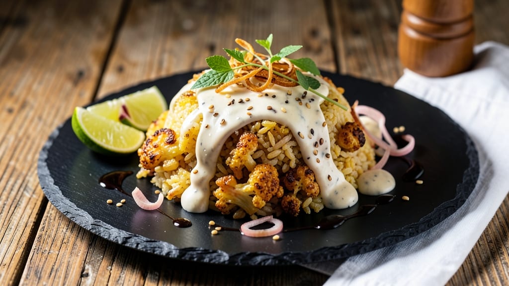 Cauliflower Sticky Rice Recipe: Fragrant Jasmine Rice Meets Crispy Roasted Cauliflower
