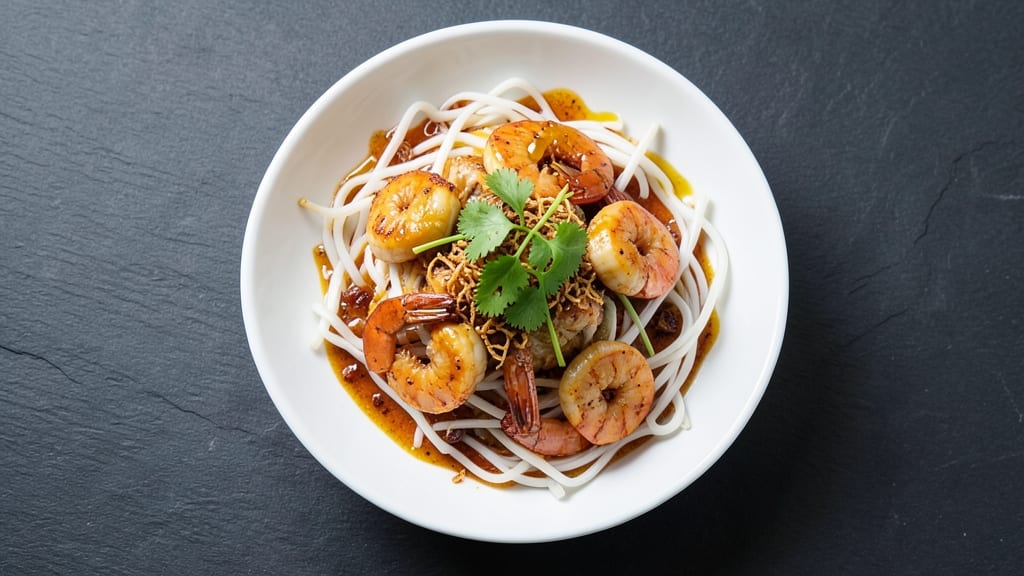 Chao Ching Rice Stick Recipe: Crispy-Fried Noodles with Fragrant Five-Spice Glaze