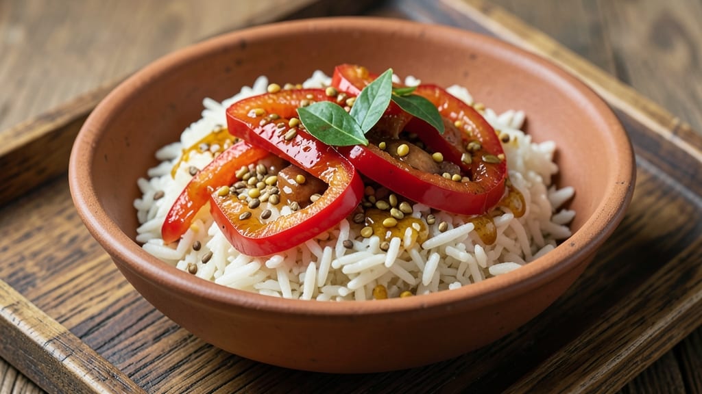 Capsicum Rice Indian Recipe: Vibrant Spice and Herb Fusion in One Pot