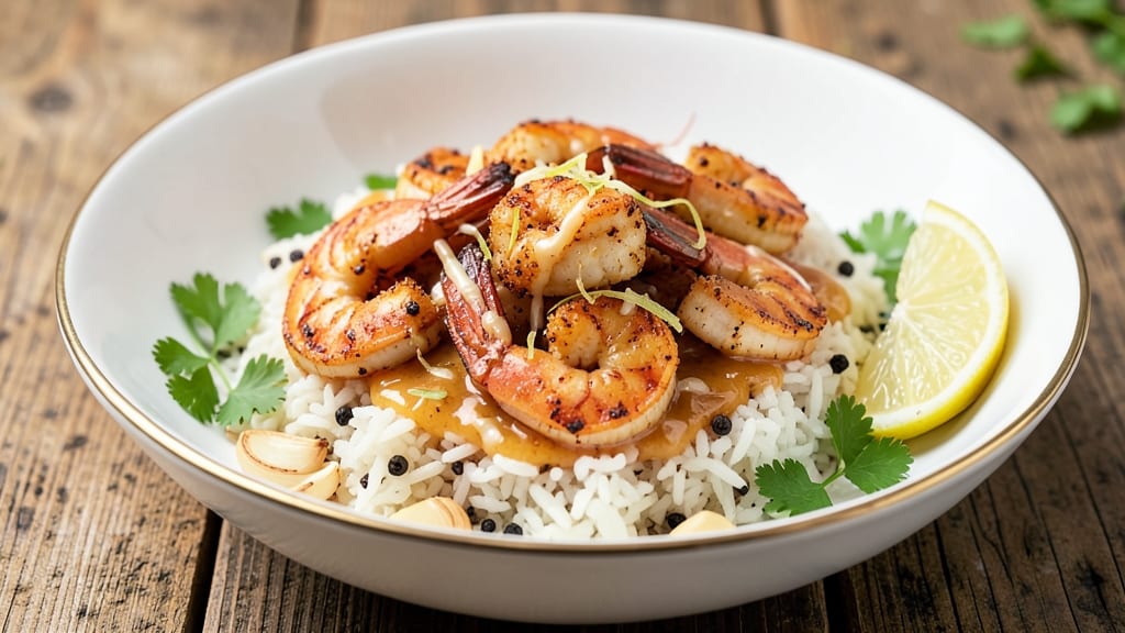 Cajun Shrimp Scampi Rice Recipe: Spicy Garlic Butter Shrimp Over Fluffy Rice