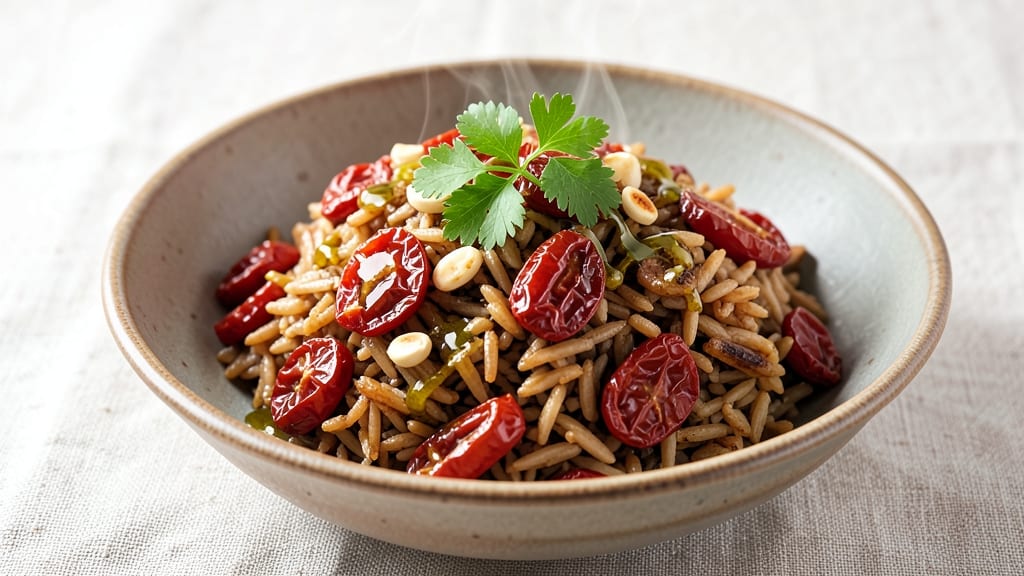 Brown Rice and Sun-Dried Tomatoes Recipe: Umami-Packed One-Pan Grain Bowl