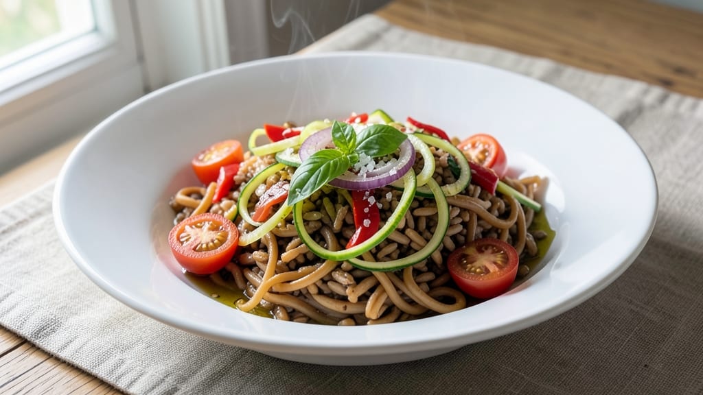 Brown Rice Pasta With Vegetables Recipe: Whole-Grain Twist on Classic Pasta Salad