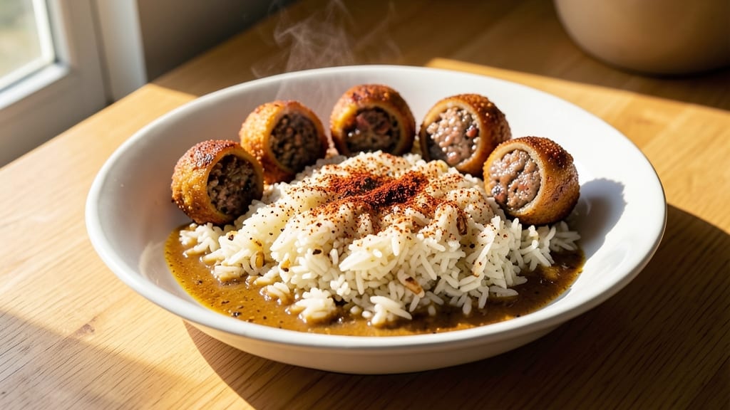 Boudin Balls With Rice Recipe: Cajun-Spiced Bites Over Fluffy Grains