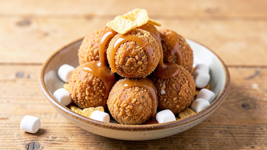 Caramel Rice Krispie Balls Recipe: Gooey Clusters With Buttery Vanilla Crunch