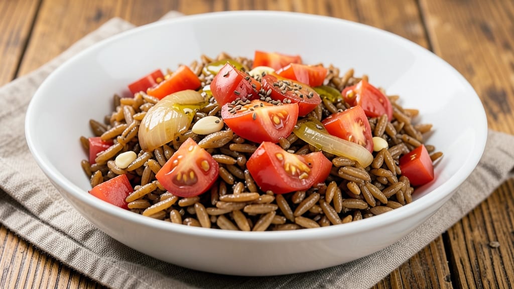 Brown Rice and Diced Tomatoes Recipe: One-Pot Mediterranean Flavor Boost