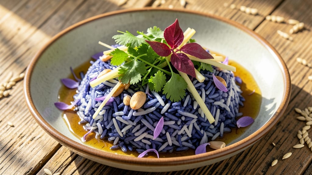 Butterfly Pea Rice Recipe: Vibrant Purple Swirls With Herbal Zing