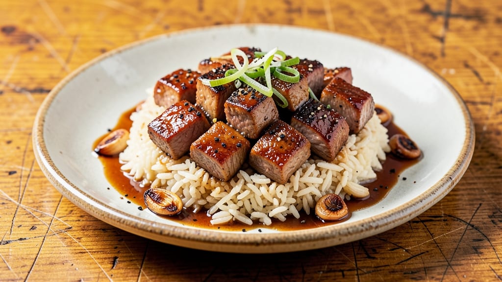 Caramelized Beef With Rice Recipe: Deep Umami Crust Over Fluffy Grains