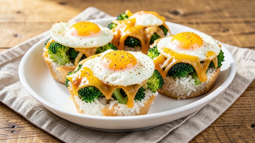 Broccoli Rice Cups Recipe: Crispy Edges and Cheesy Pull-Apart Magic