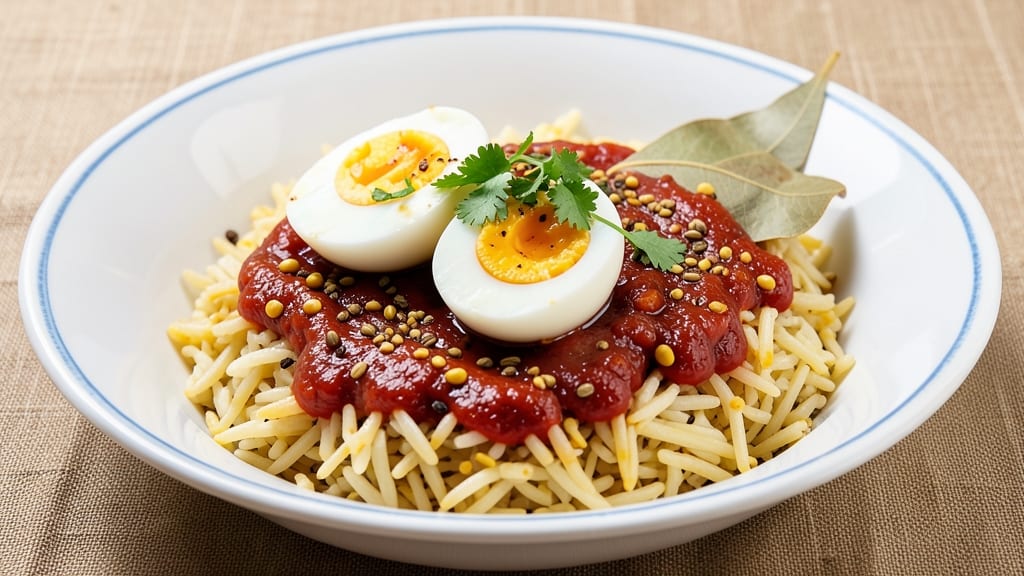 Boiled Egg Rice Recipe Indian Style: Soft-Cooked Eggs in Fragrant Spiced Rice