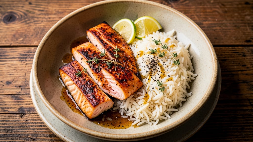 Cajun Salmon and Rice Recipe: Spicy-Smoky One-Pan Harmony