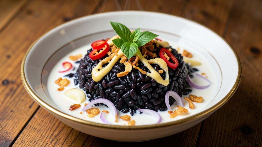 Black Rice and Coconut Milk Recipe: Fragrant Spice-Infused Bowl with Nutty Depth