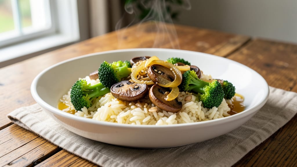 Broccoli Mushroom Rice Recipe: Earthy Umami Harmony in One Pan