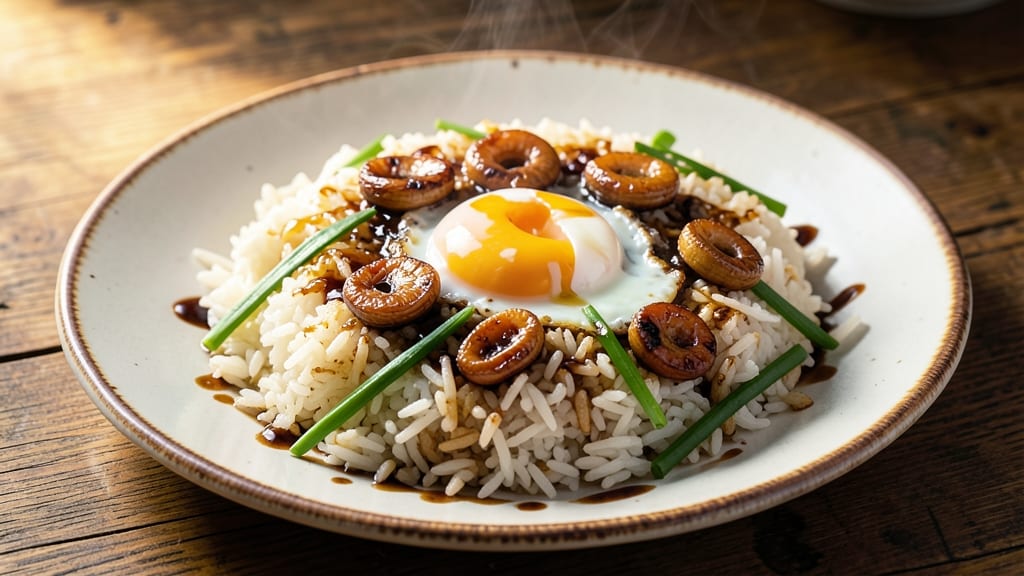 Burnt Garlic Egg Fried Rice Recipe: Charred Garlic Crunch With Silky Egg Ribbons