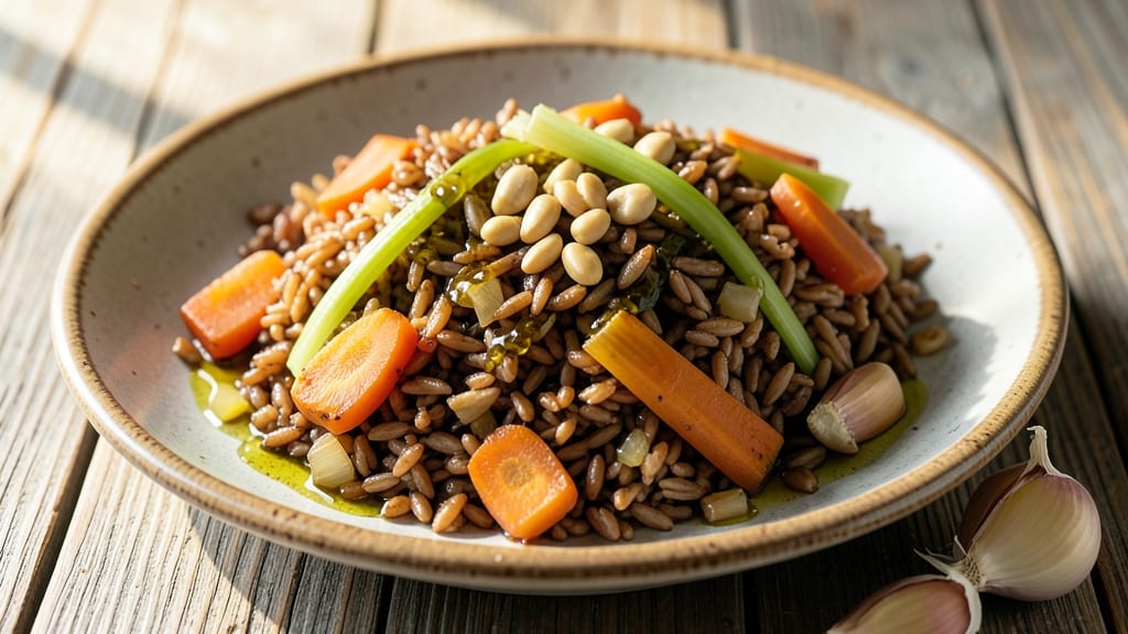 Brown Rice Medley Recipe: Nutty, Toasted Grains with Savory Veggie Harmony