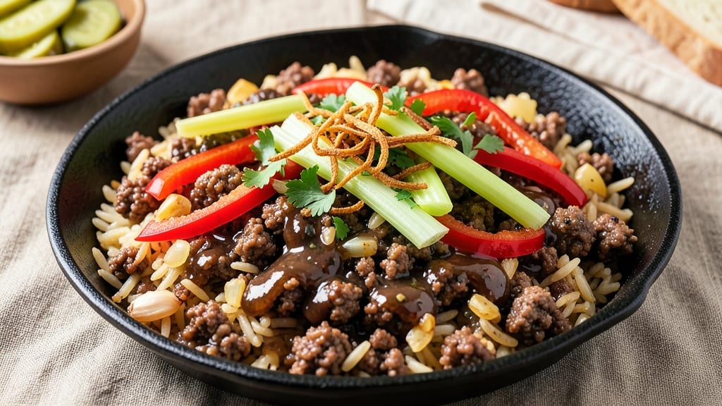 Cajun Dirty Rice Recipe Ground Beef: Smoky Spice-Packed One-Pot Magic