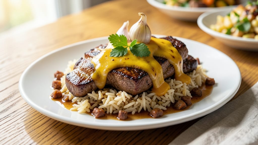 Cheesy Steak and Rice Recipe: One-Pan Melted Cheese and Savory Depth