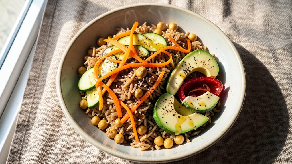 Brown Rice Veggie Bowl Recipe: Nutrient-Packed Meal Prep in 25 Minutes