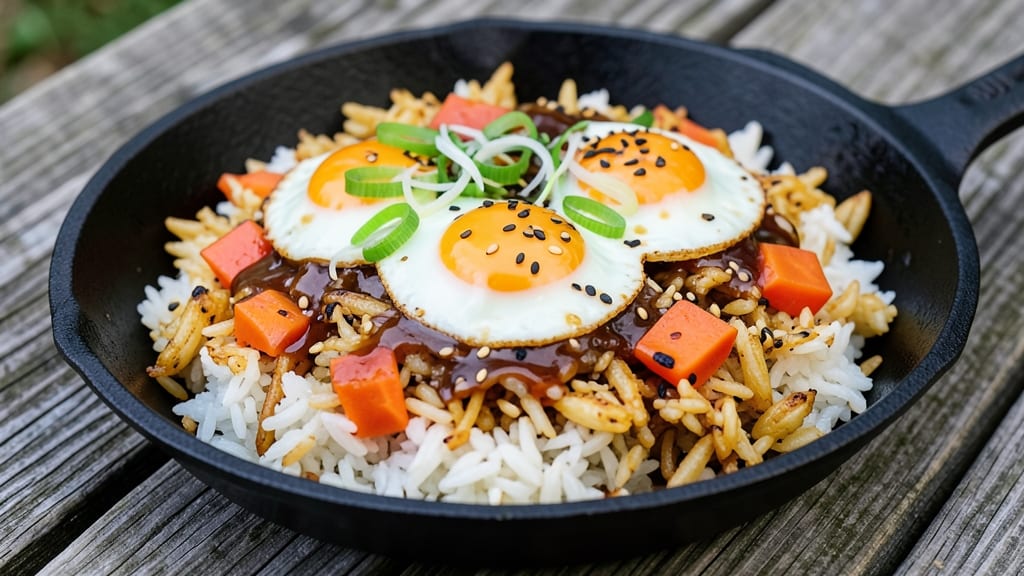 Camping Fried Rice Recipe: One-Pot Crispy Grains With Eggy Richness