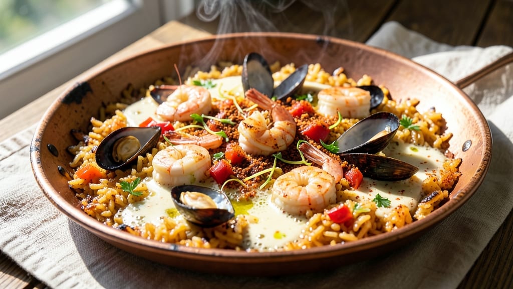 Bomba Rice Paella Recipe: Spanish-Inspired Seafood Fiesta in One Pan