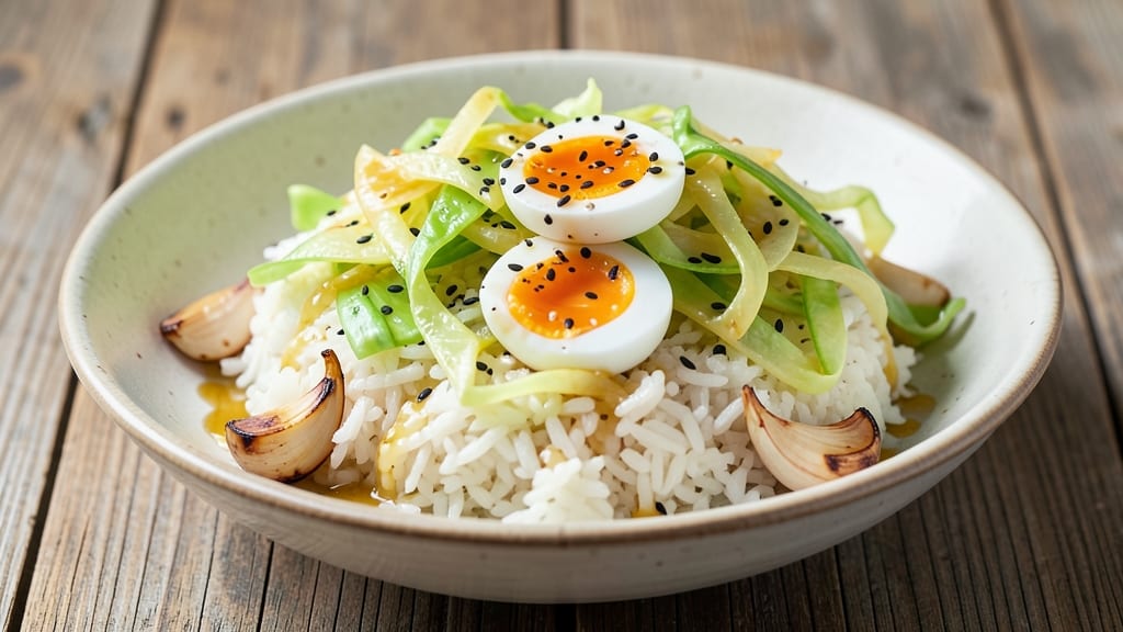 Cabbage Egg Fried Rice Recipe: Crispy Eggs and Wok-Hei Aroma in One Pan