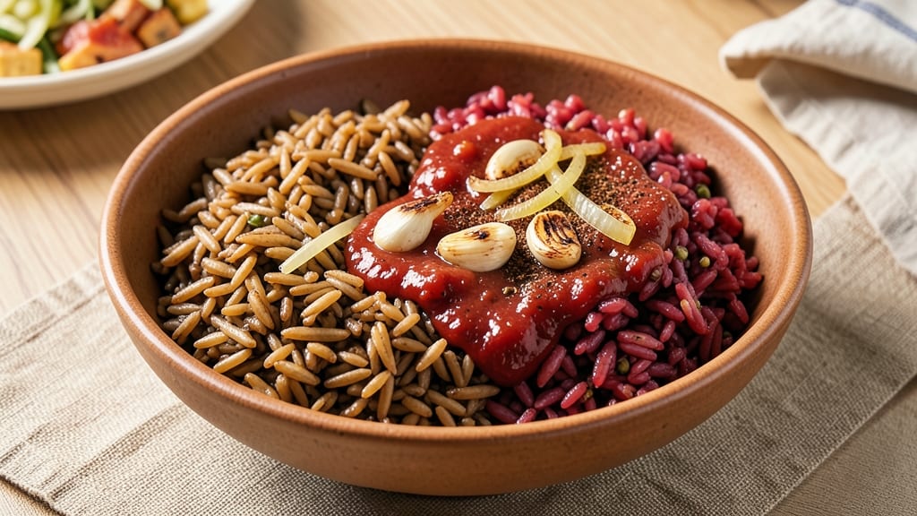 Brown and Red Rice Recipe: Smoky Tomato and Herb-Packed One-Pot Magic