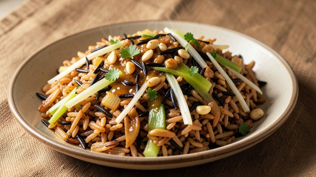 Brown and Wild Rice Pilaf Recipe: Nutty Earthy Blend With Toasted Celery Crunch