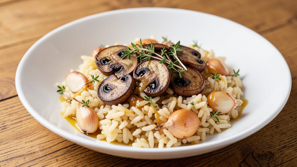 Butter Mushroom Rice Recipe: Earthy Umami Crust Over Fluffy Grains