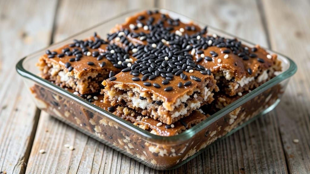 Black Sesame Seed Rice Krispie Treats Recipe: Nutty Crunch and Silky Sweetness